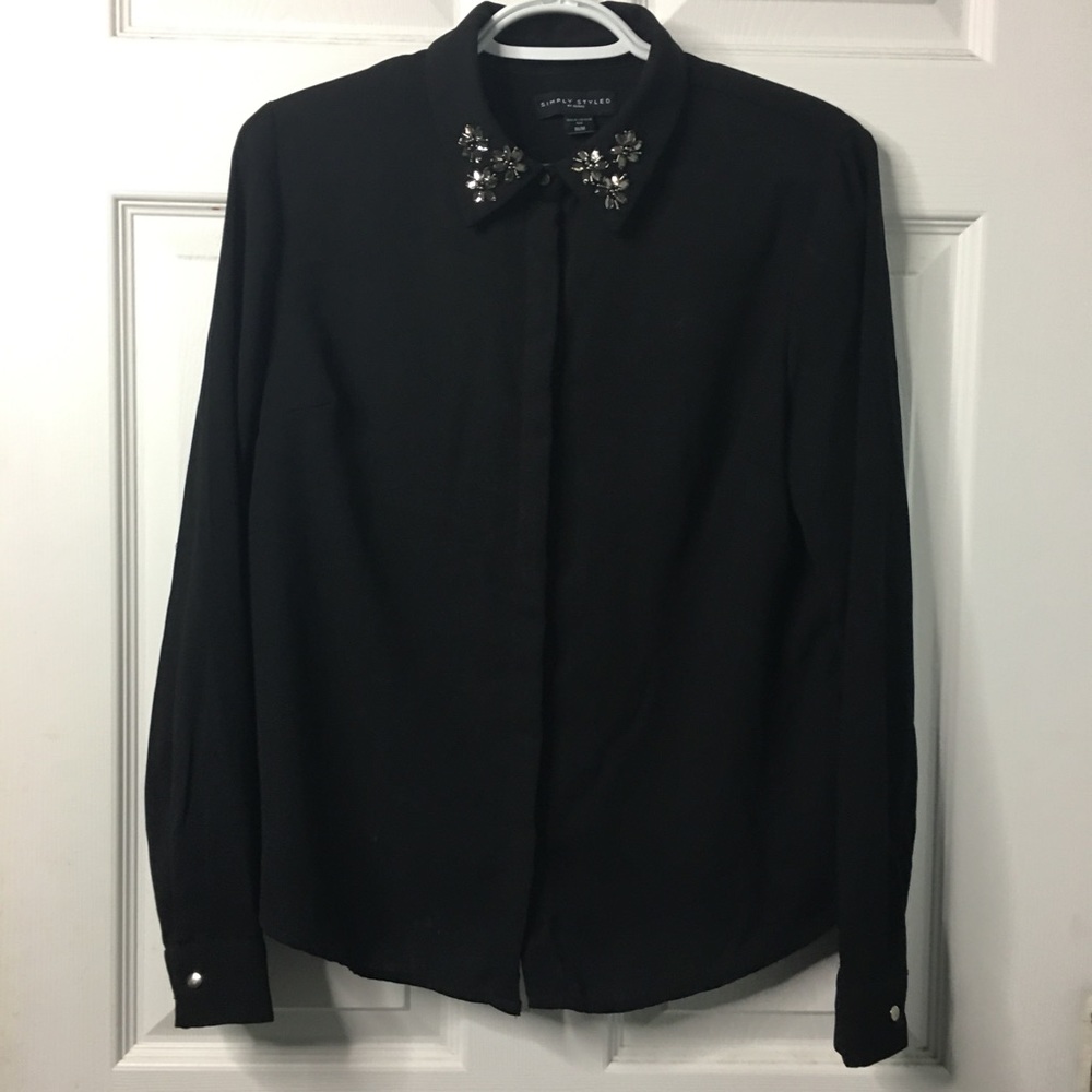 Women’s Formal Black Blouse
